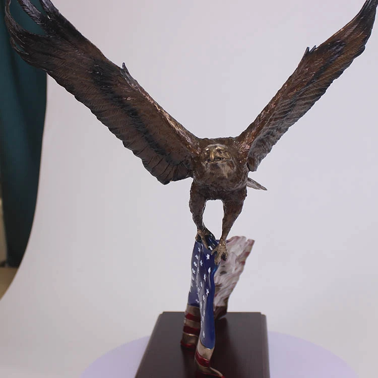Bald Eagle Bronze Statue
