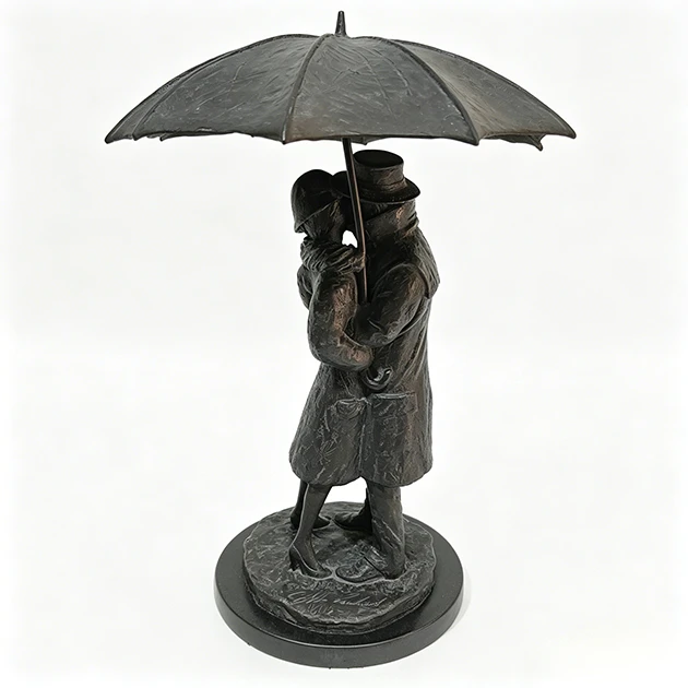 Bronze Embracing Couple Statue