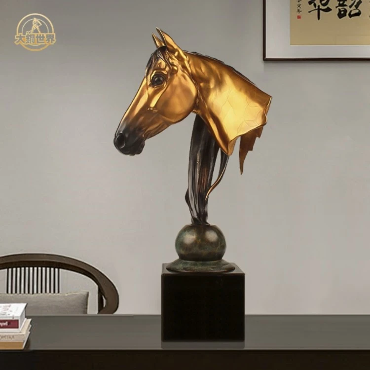 Bronze Horse Head Sculpture factory