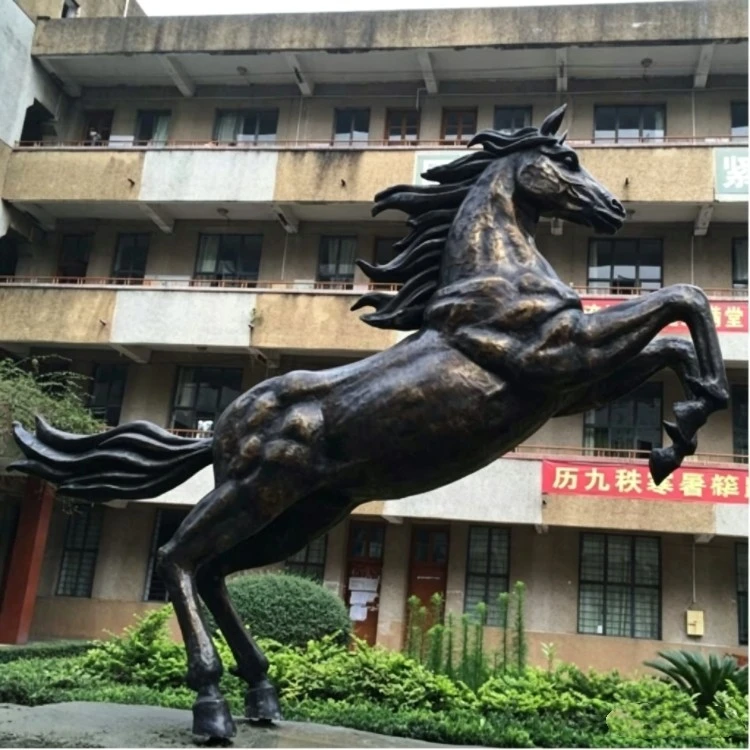 Bronze Leaping Horse Sculpture factory