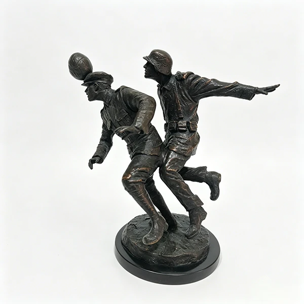 Bronze Rugby Soldiers Statue