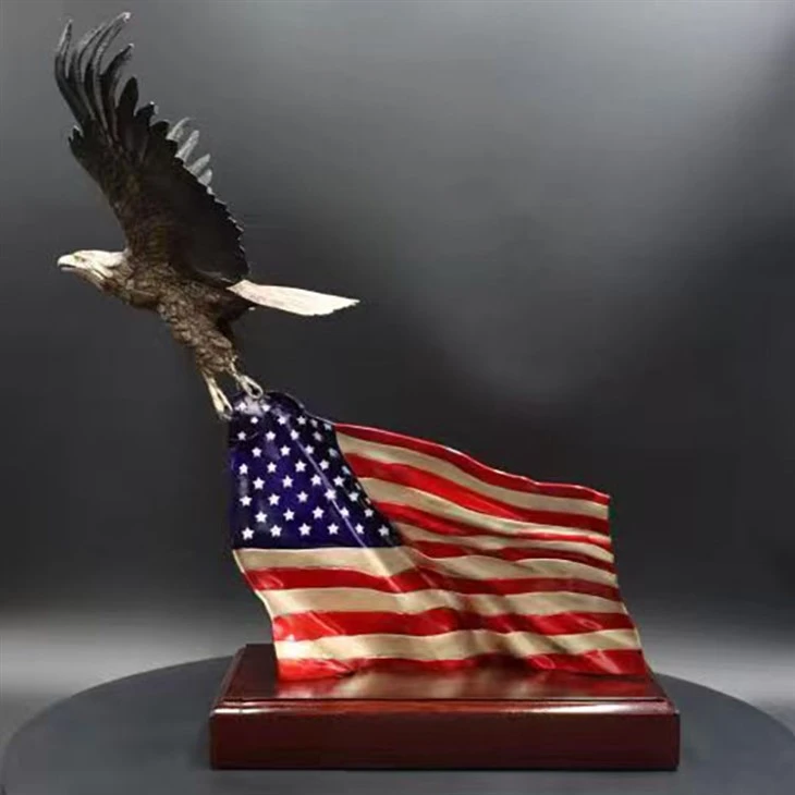 Bald Eagle Bronze Statue