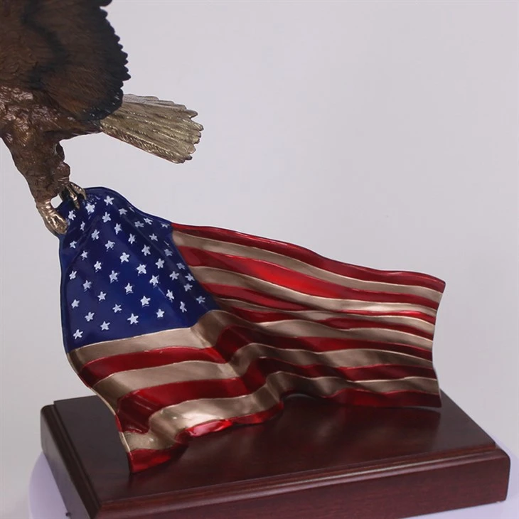 Bald Eagle Bronze Statue factory