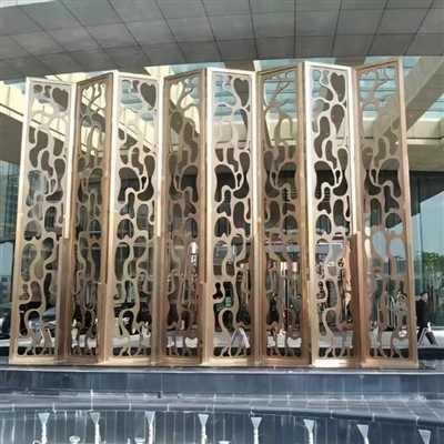 Large Floor Sculpture At The Hotel Entrance