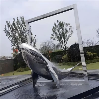Stainless Steel Fountain Sculpture