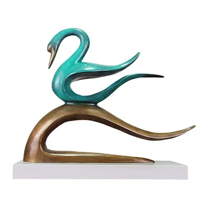 Swan Bronze Statue
