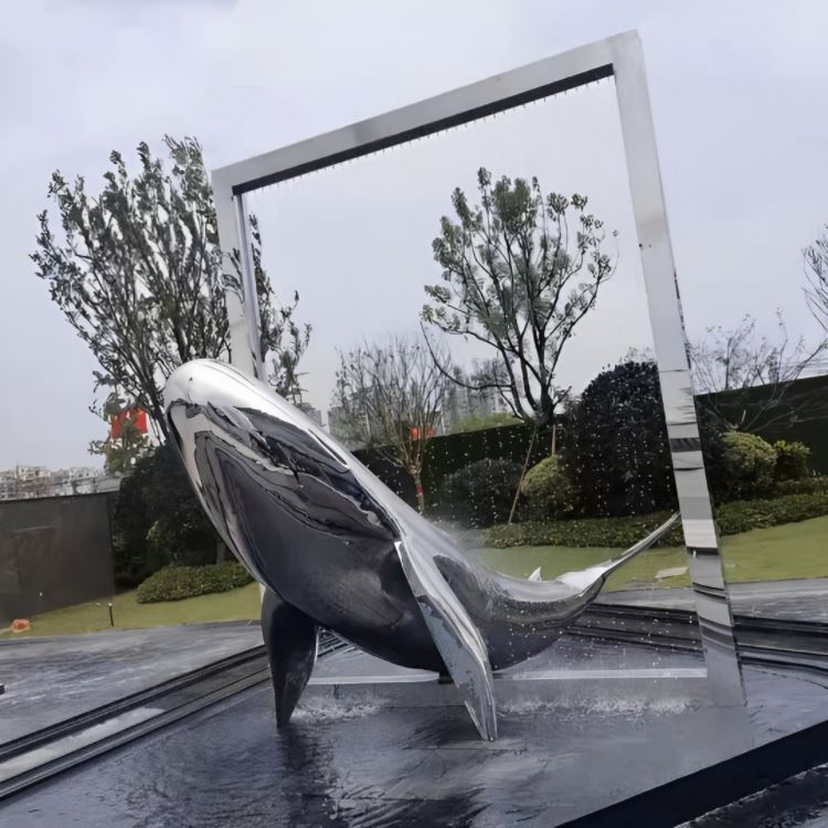 Stainless Steel Fountain Sculpture