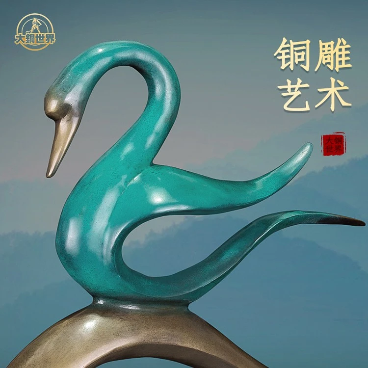 Swan Bronze Statue factory